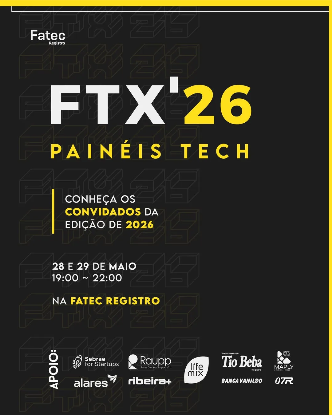 Fatec Registro promove evento de tecnologia com workshops, hackathon e integração com o mercado de trabalho