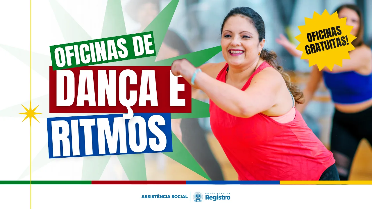 Prefeitura de Registro promove oficinas gratuitas de dança e ritmos