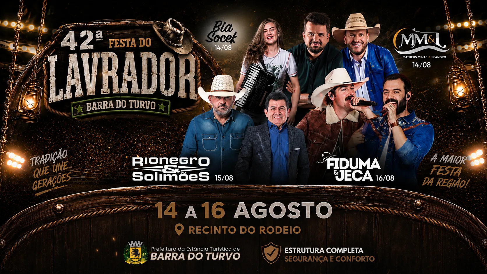 Barra do Turvo realiza 42ª Festa do Lavrador entre os dias 14 e 16 de agosto