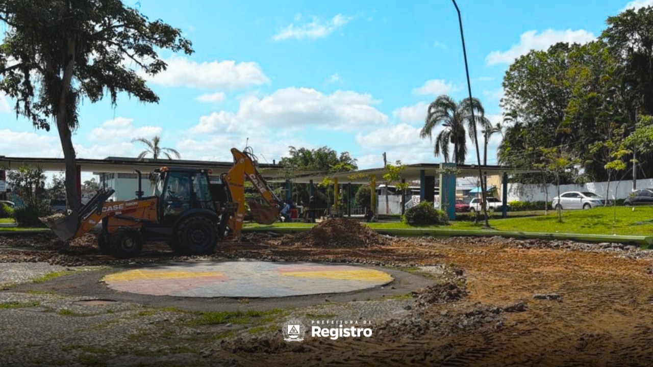 Obras de revitalização da Praça dos Expedicionários começam em Registro