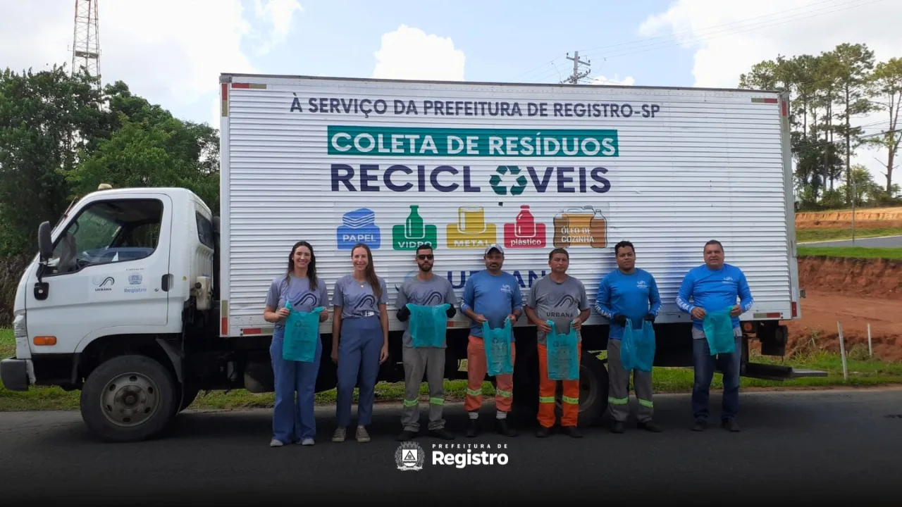 Coleta seletiva cresce 45% em Registro e alcança média de 48 toneladas de recicláveis por mês