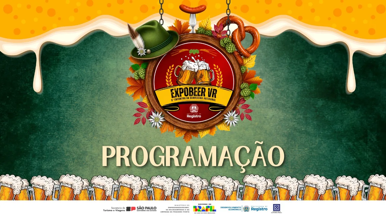 EXPOBEER VR 2026:  Programação Oficial do 5º Encontro do Cervejeiro Artesanal em Registro