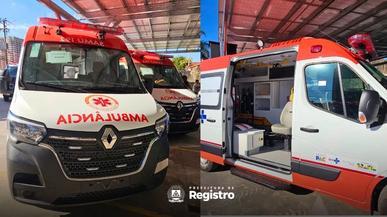 Registro recebe primeira ambulância para implantação do SAMU Regional do Vale do Ribeira