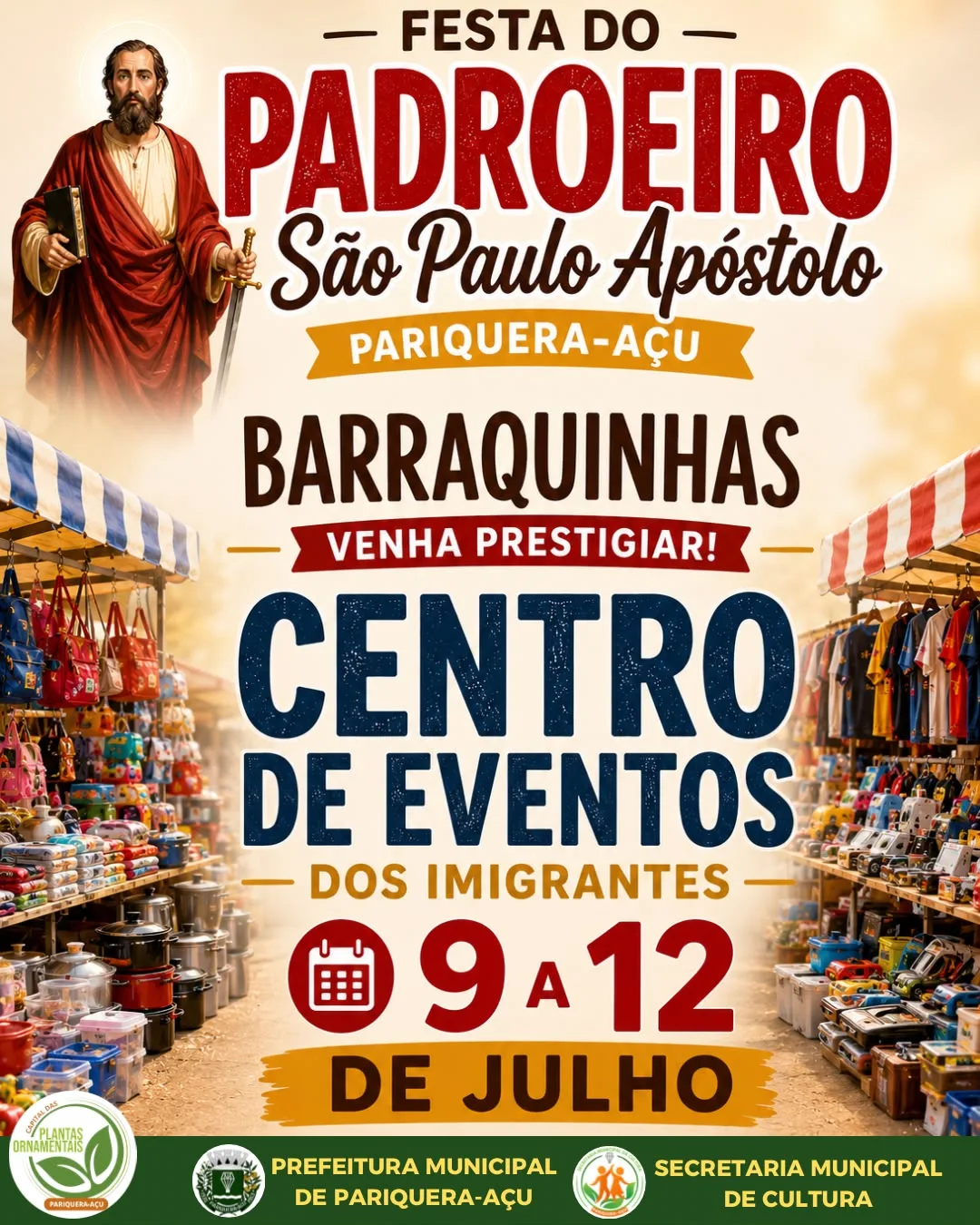 Festa do Padroeiro São Paulo Apóstolo em Pariquera-Açu!