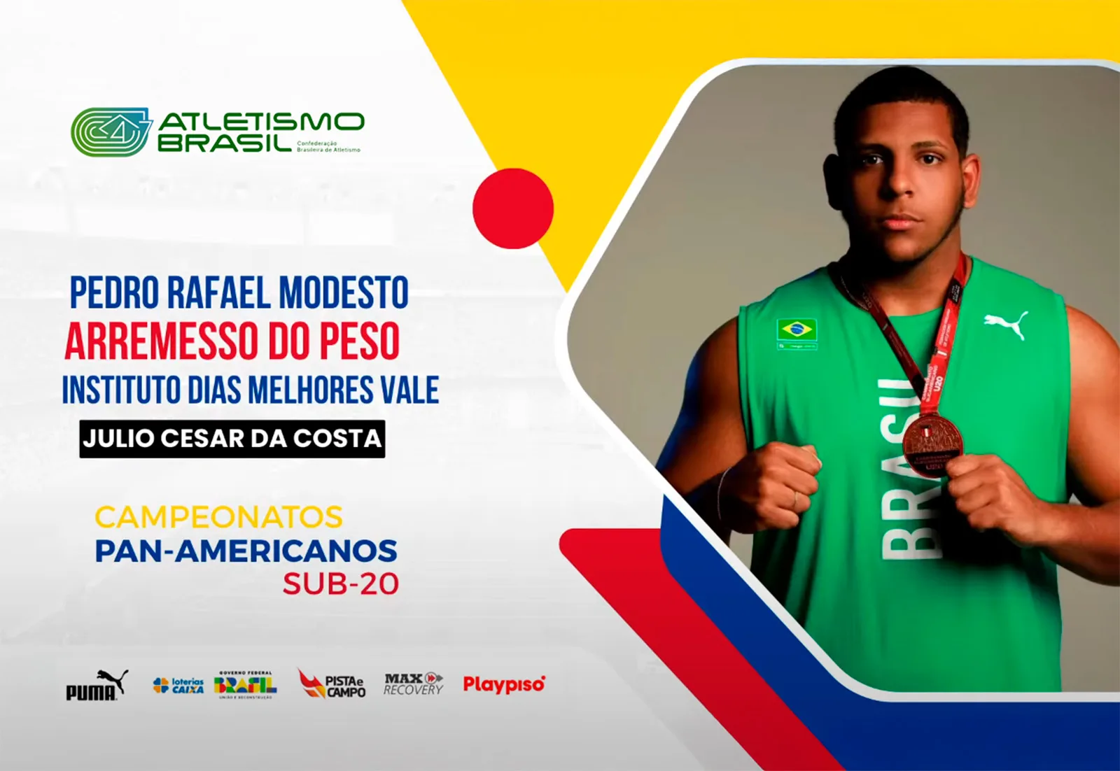 Atleta de Juquiá conquista prata no Pan-Americano Sub-20 de Atletismo