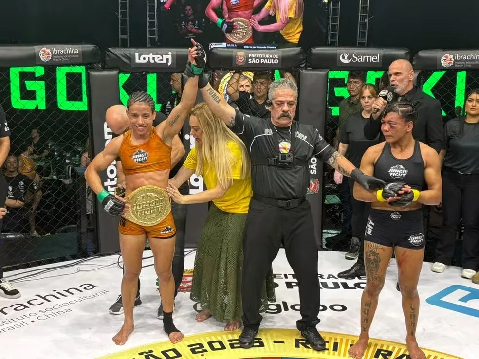 Nágila Goku conquista Fight do Milhão 2026 — Foto: Wesley Felix